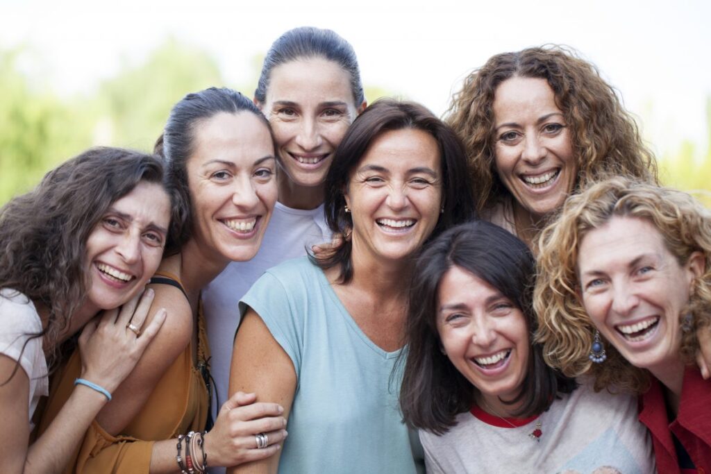 smiling women