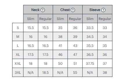 size chart poncho